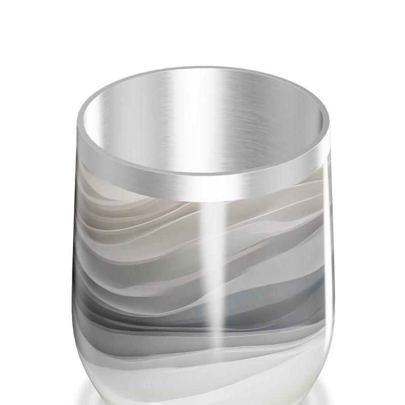 Copo Térmico Slim - Inox com Estampa Ondas