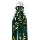 Garrafa Inox Folhas Douradas Verde