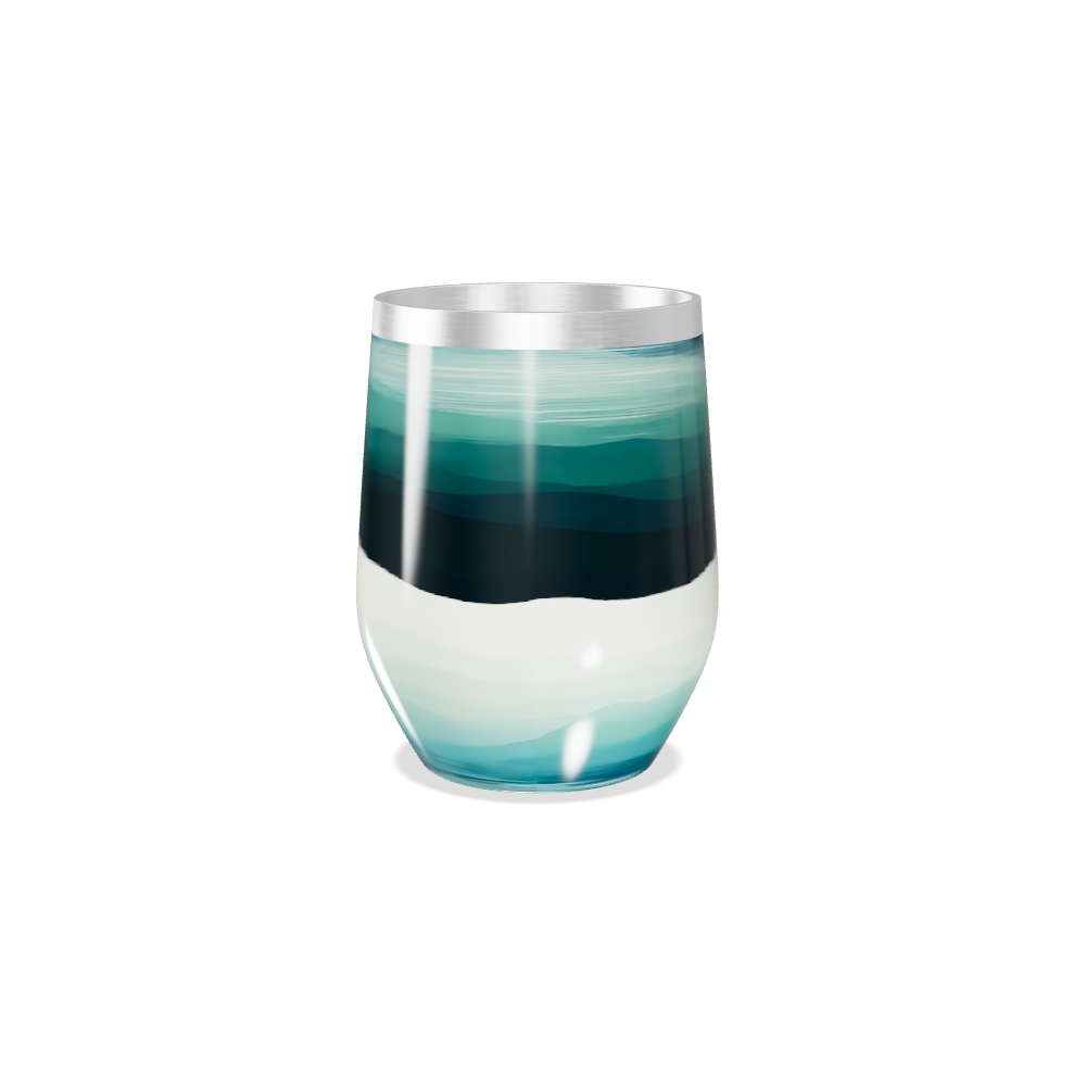 Copo Térmico Slim - Ondas Azul Inox