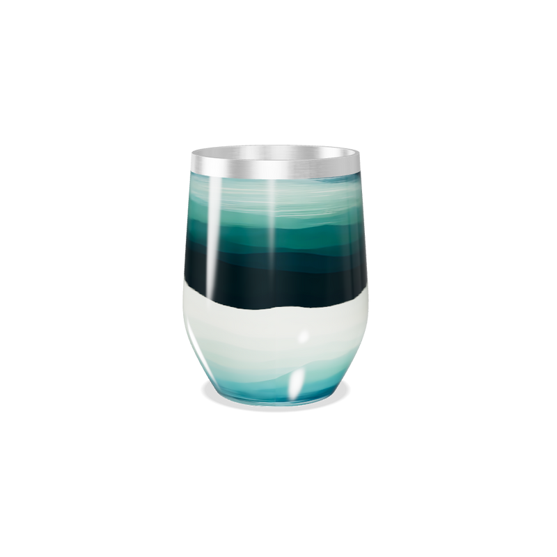 Copo Térmico Slim - Ondas Azul Inox