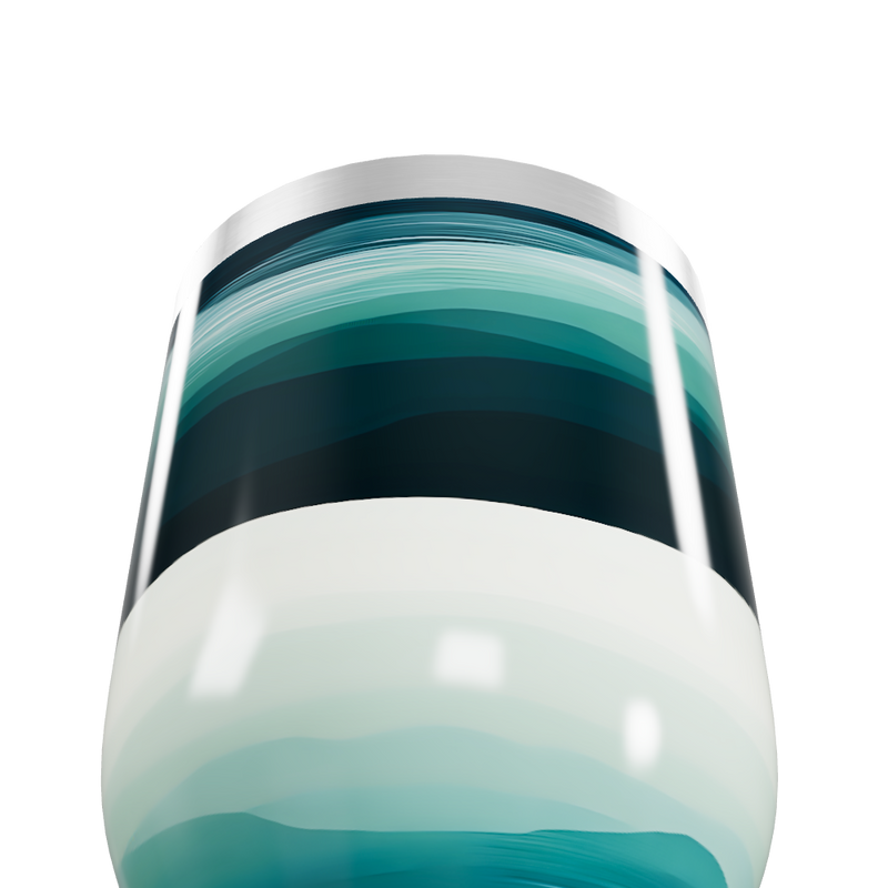 Copo Térmico Slim - Ondas Azul Inox