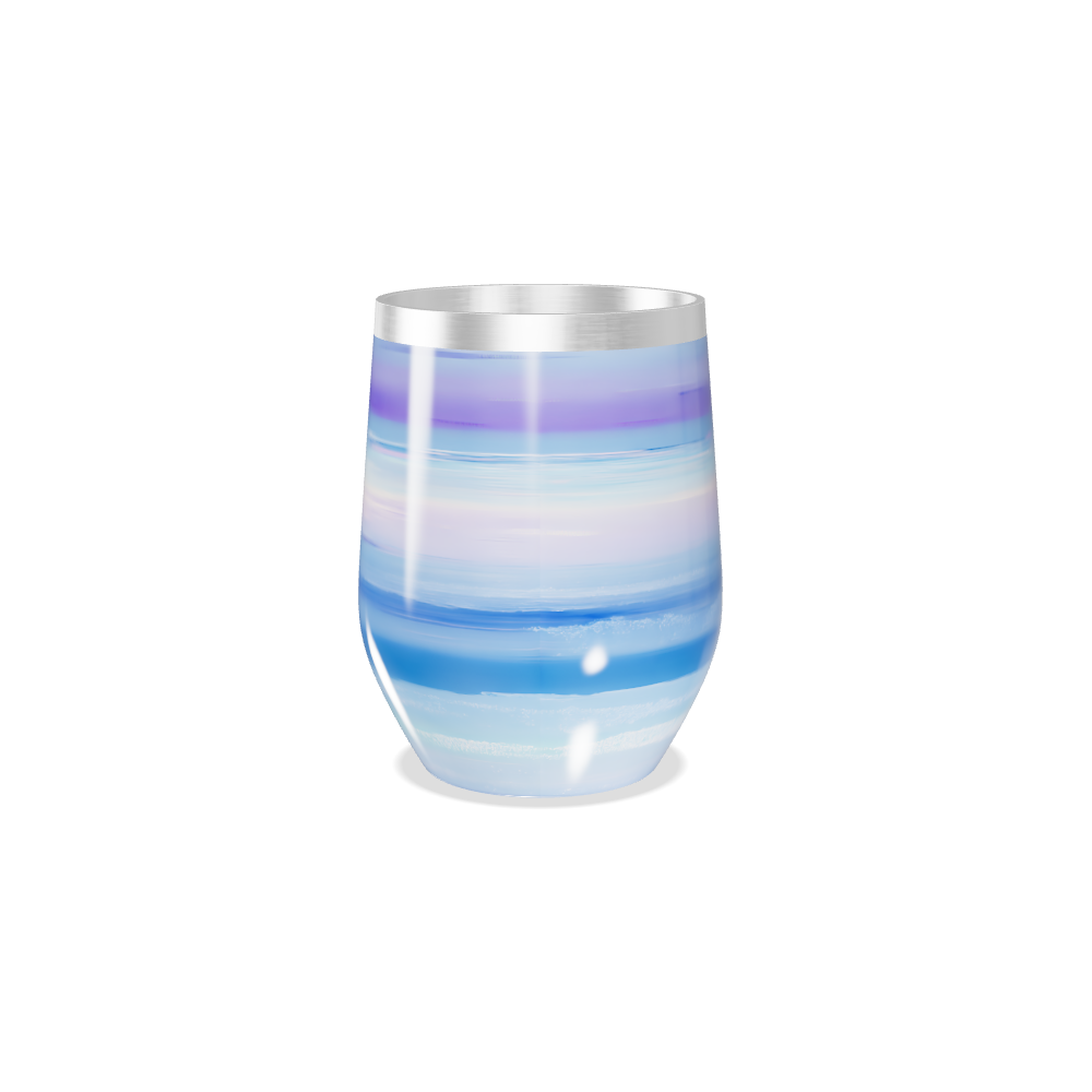 Copo Térmico Slim - Azul Listrado Aço Inox