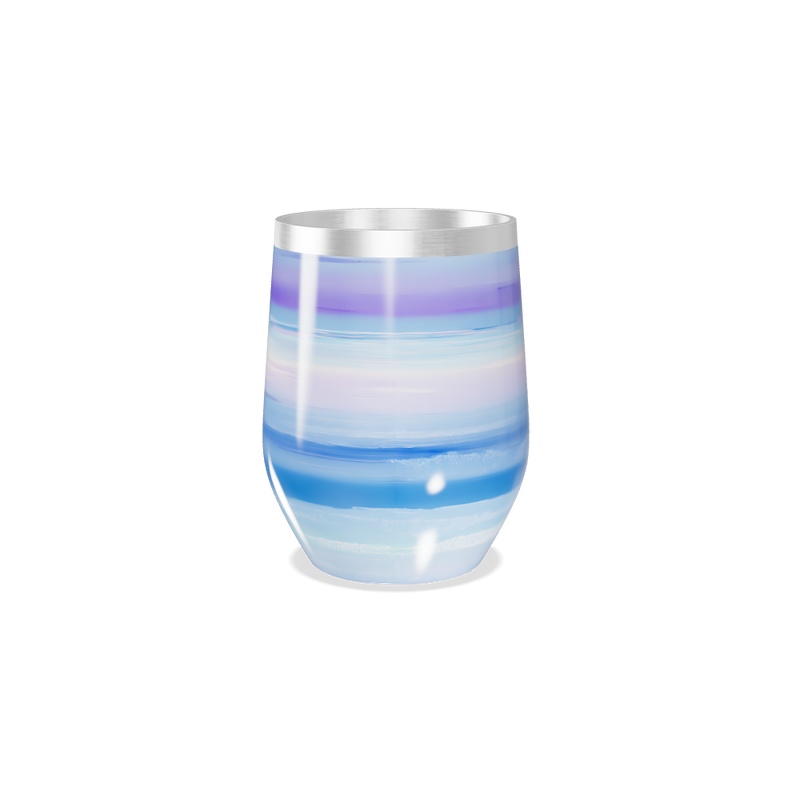 Copo Térmico Slim - Azul Listrado Aço Inox