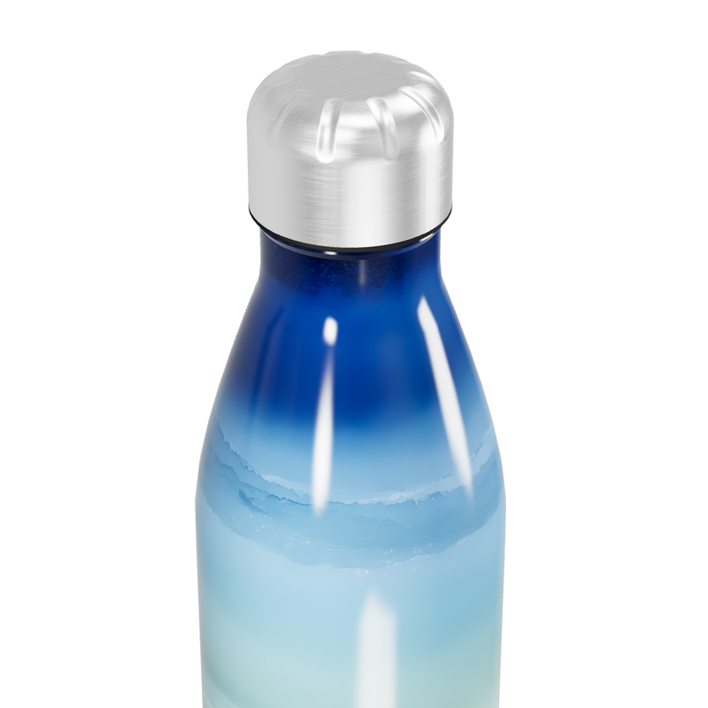 Garrafa Inox - Azul degradê térmica