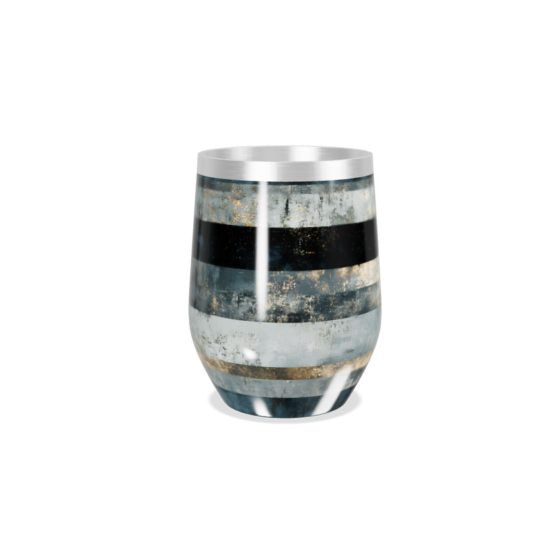 Copo Térmico Slim Listrado Cinza Aço