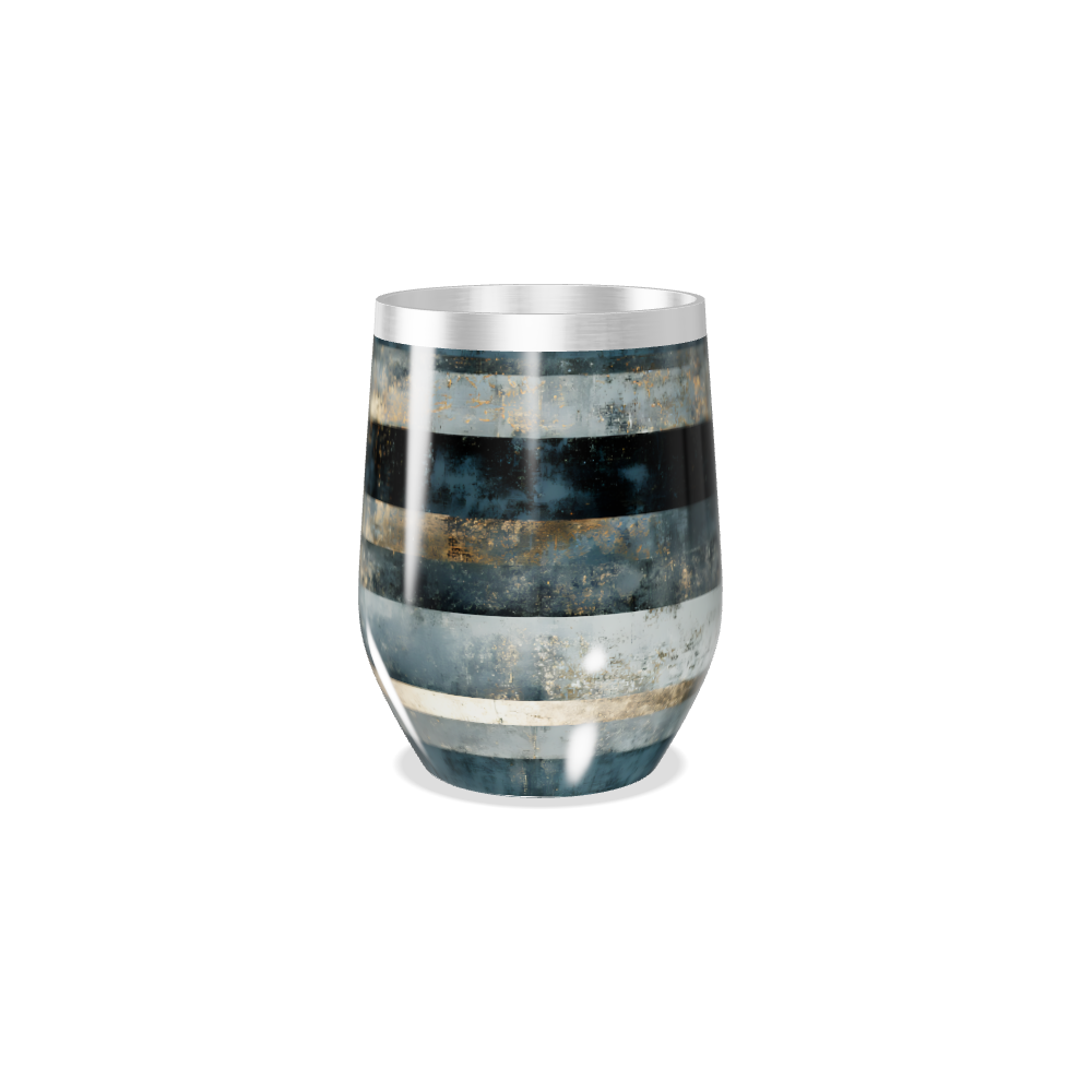 Copo Térmico Slim Listrado Cinza Aço