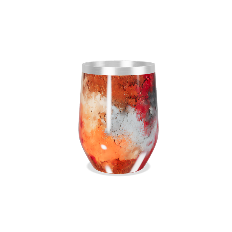 Copo Térmico Slim - Vermelho Marmorizado