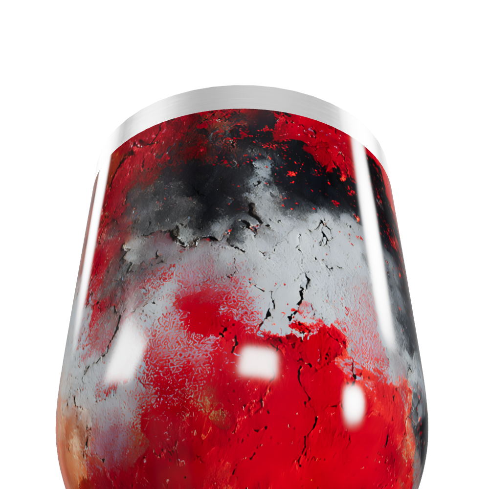 Copo Térmico Slim - Vermelho Marmorizado