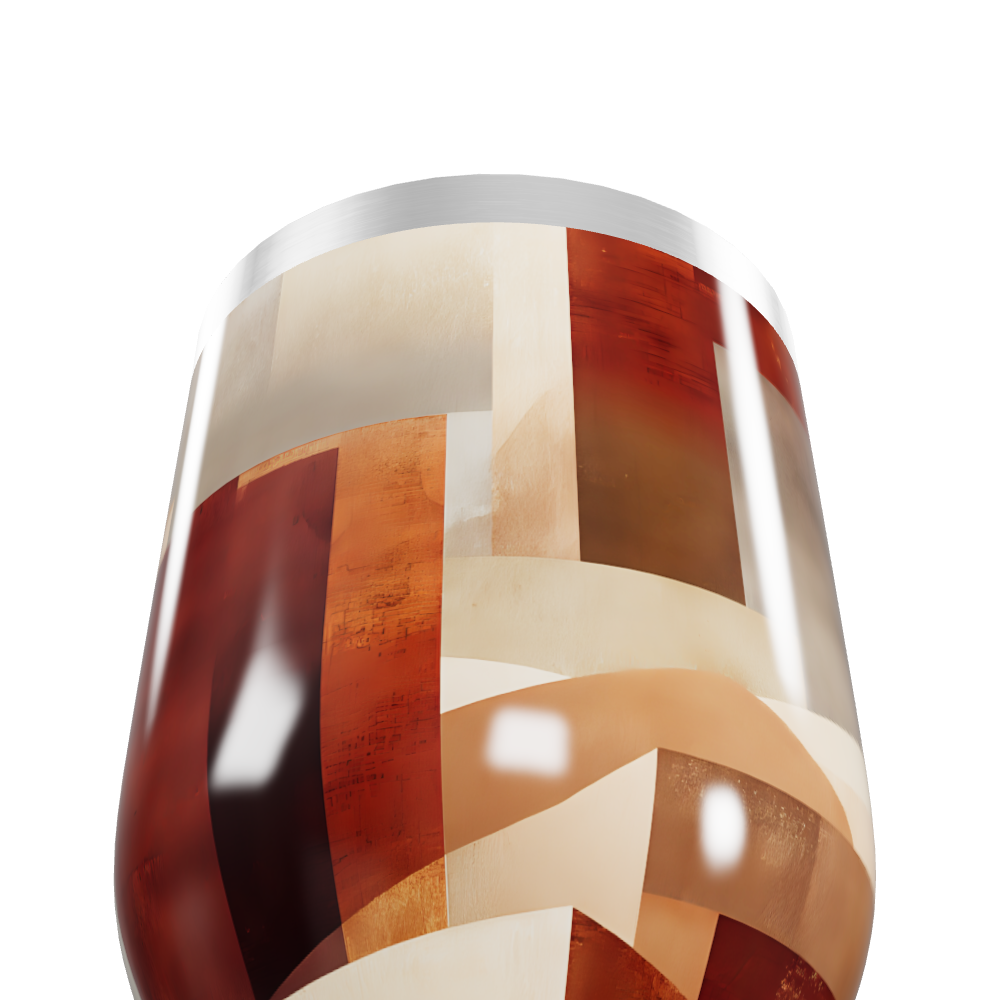 Copo Térmico Slim - Estampado Geométrico Colorido