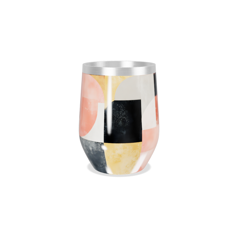 Copo Térmico Slim - Estampa Geométrica Colorida