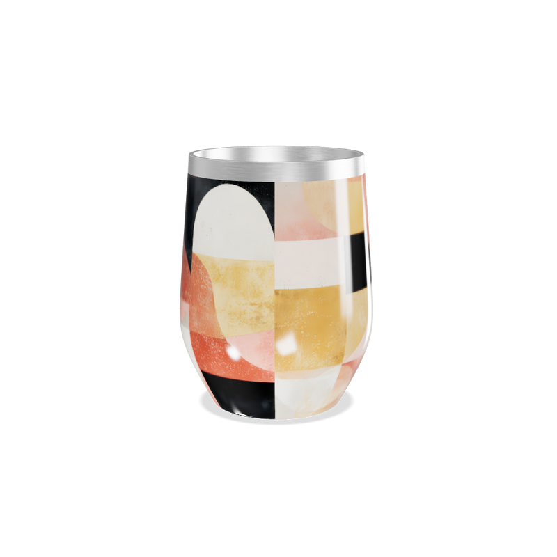 Copo Térmico Slim - Estampa Geométrica Colorida