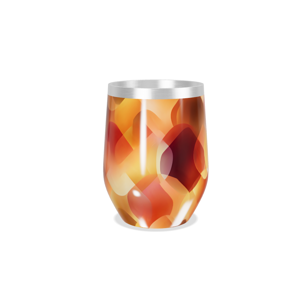 Copo Térmico Slim - Estampa Abstrata Colorida