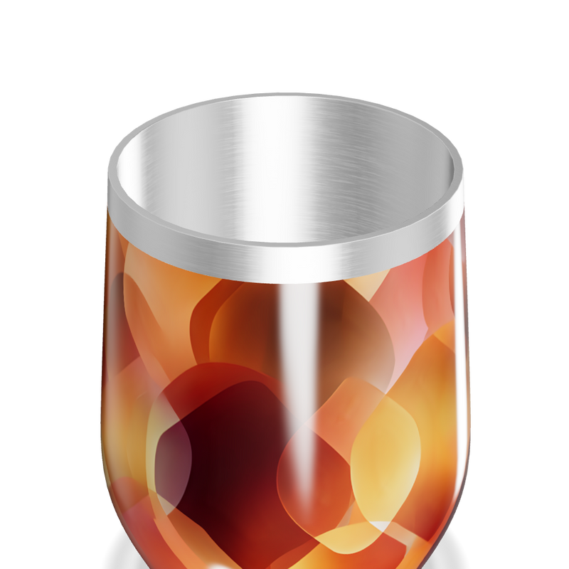 Copo Térmico Slim - Estampa Abstrata Colorida