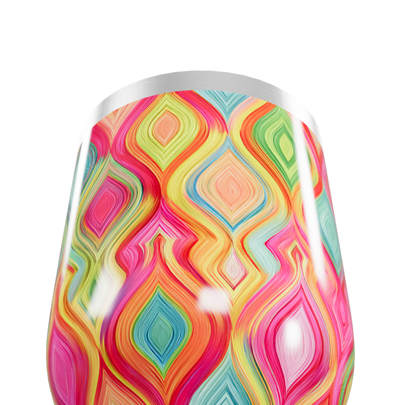 Copo Térmico Slim - Multicolorido Abstrato