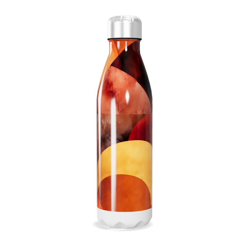 Garrafa Inox - Estampa Abstrata Colorida