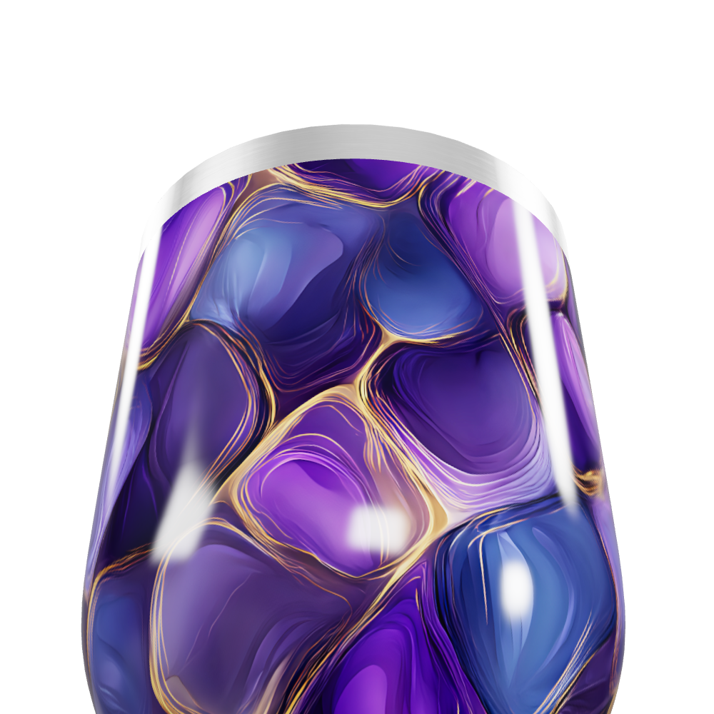 Copo Térmico Slim - Roxo Abstrato Aço Inox