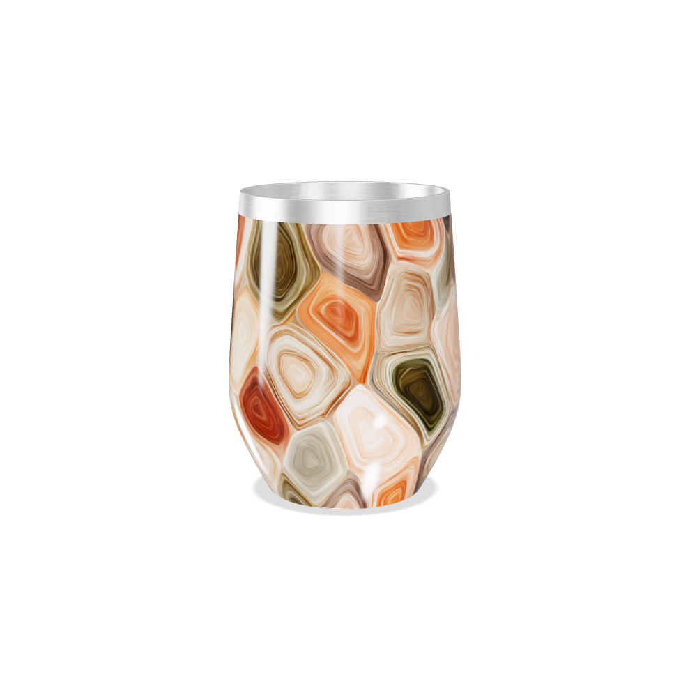 Copo Térmico Slim - Colorido Geométrico Inox