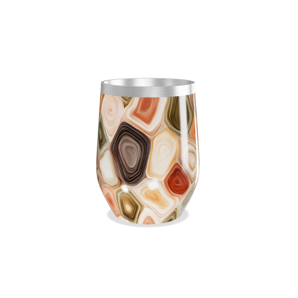 Copo Térmico Slim - Colorido Geométrico Inox