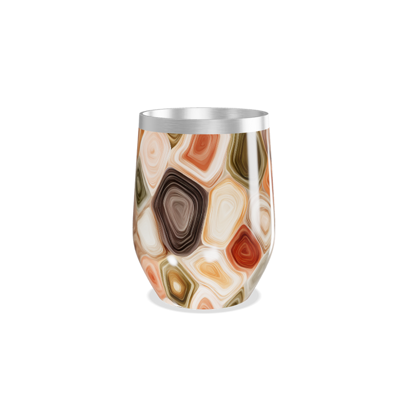 Copo Térmico Slim - Colorido Geométrico Inox