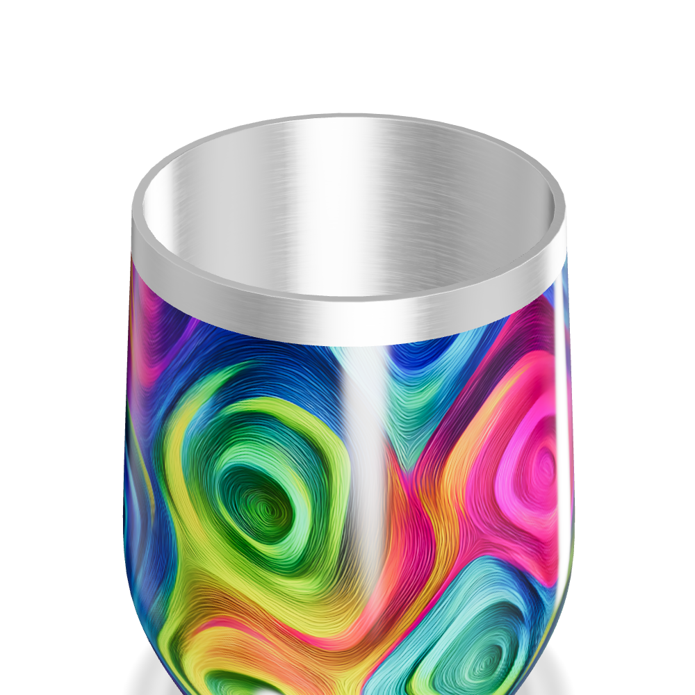 Copo Térmico Slim - Estampa Colorida Moderna