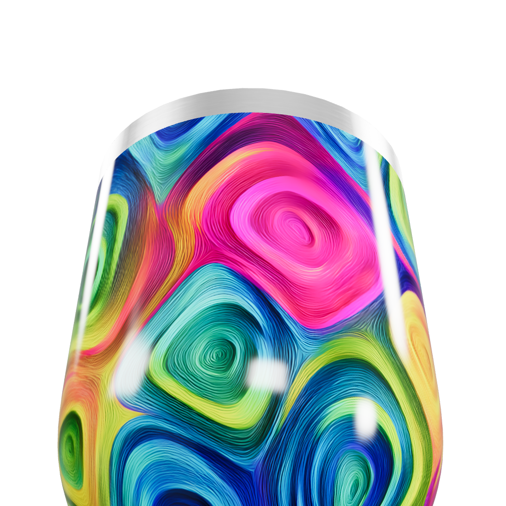 Copo Térmico Slim - Estampa Colorida Moderna