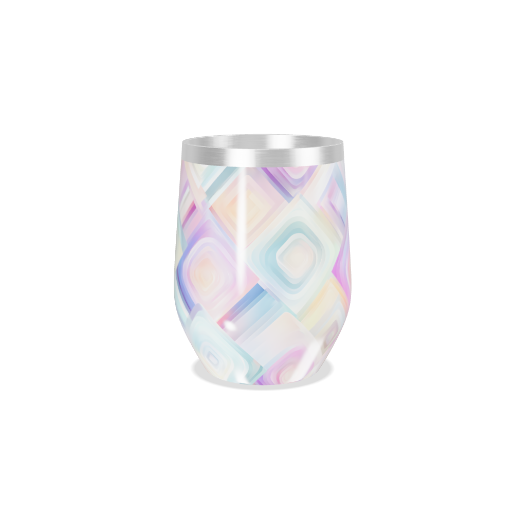 Copo Térmico Slim - Estampa Geométrica Pastel