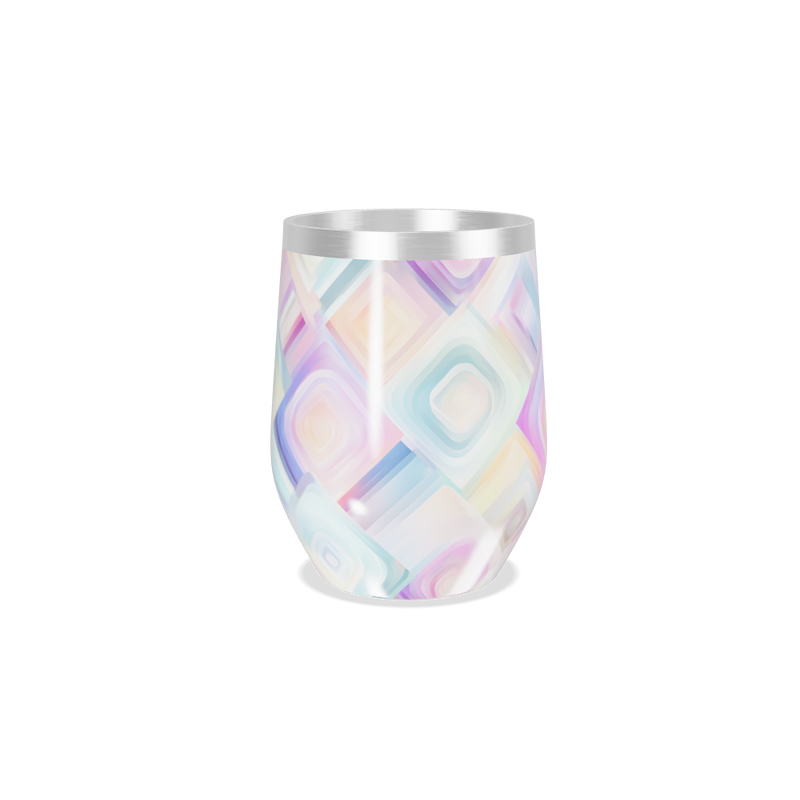 Copo Térmico Slim - Estampa Geométrica Pastel