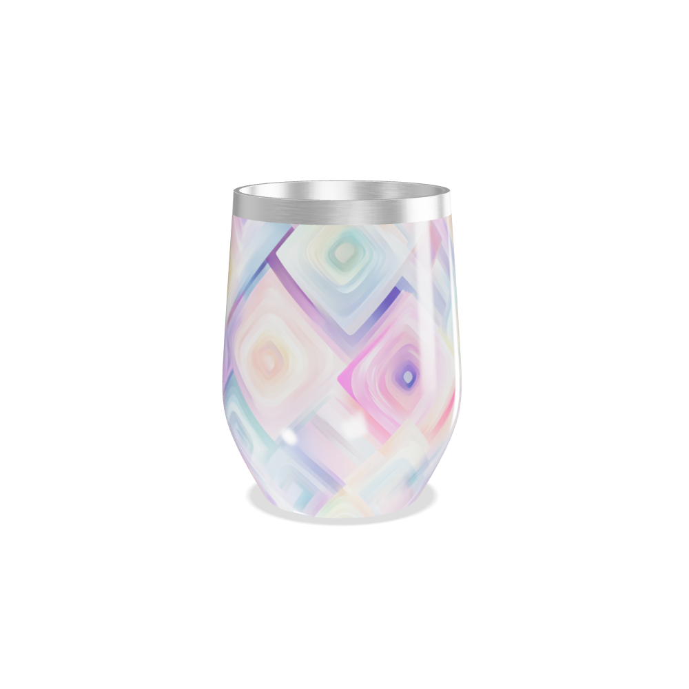 Copo Térmico Slim - Estampa Geométrica Pastel