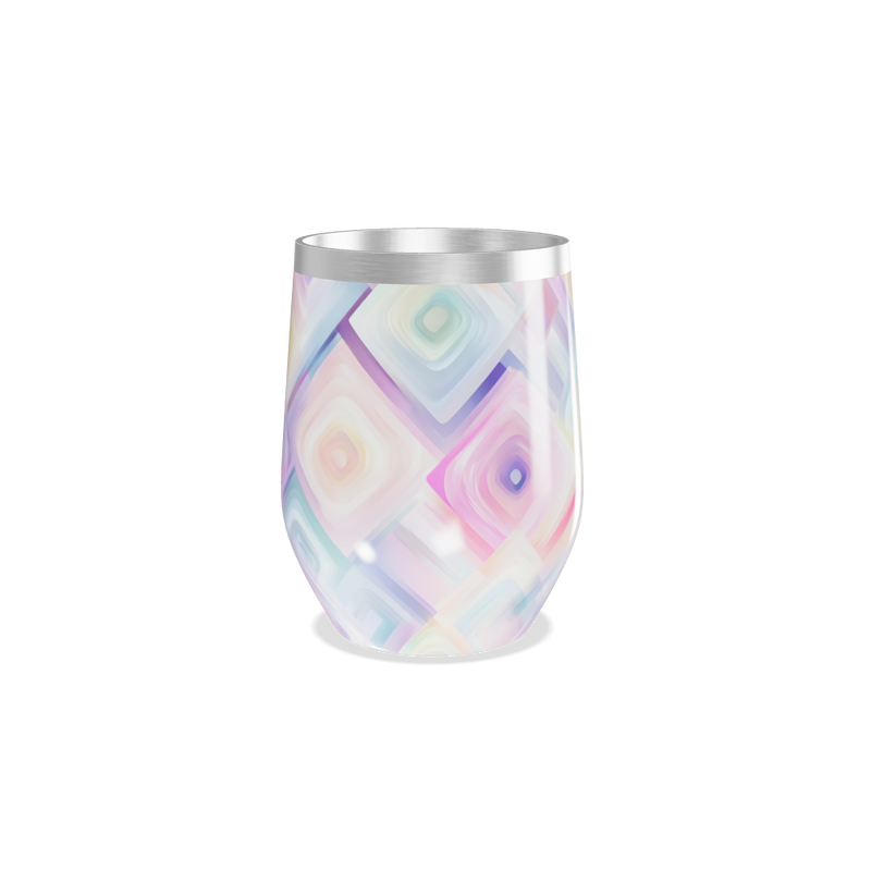 Copo Térmico Slim - Estampa Geométrica Pastel