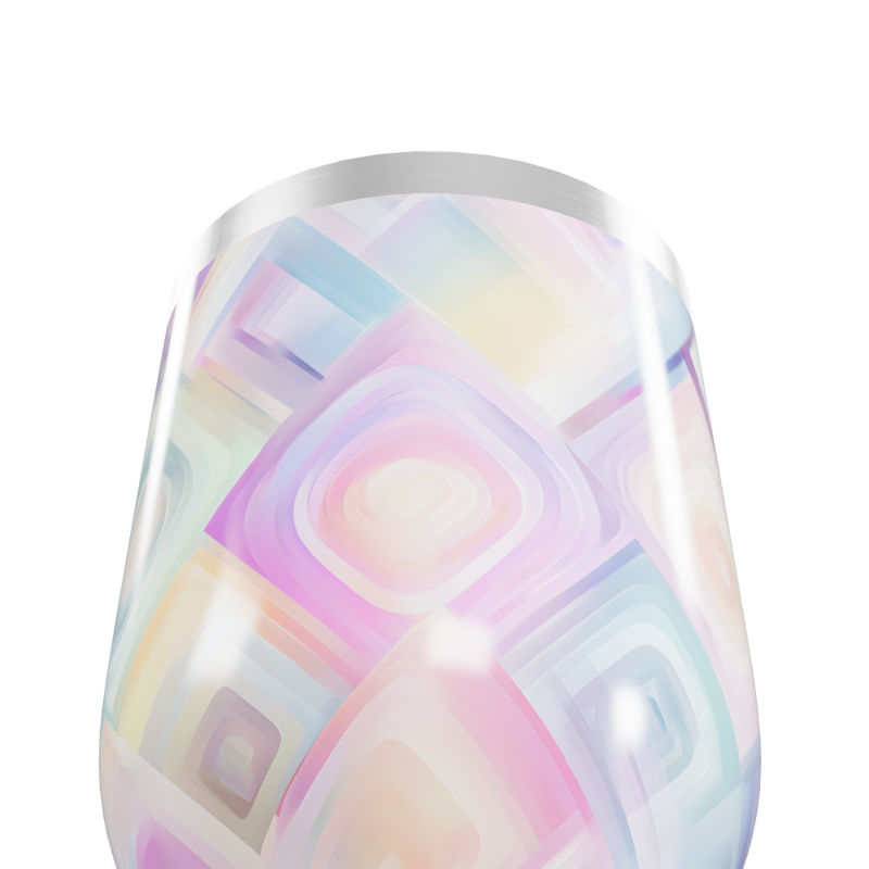 Copo Térmico Slim - Estampa Geométrica Pastel