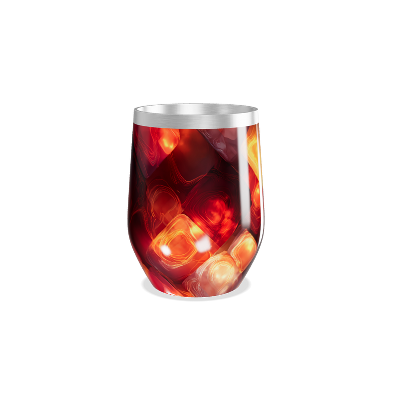 Copo Térmico Slim - Cores Abstratas Metalizado