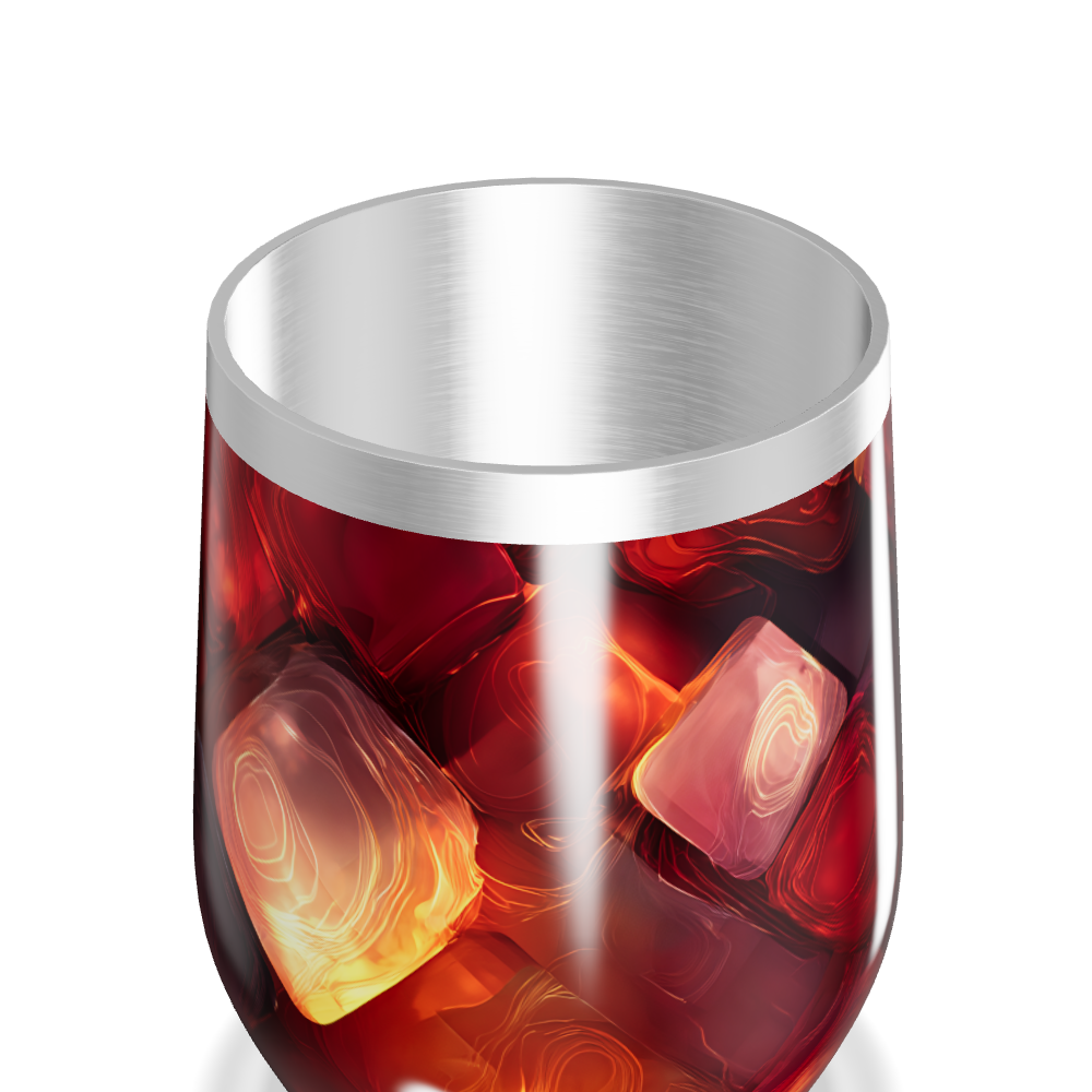 Copo Térmico Slim - Cores Abstratas Metalizado