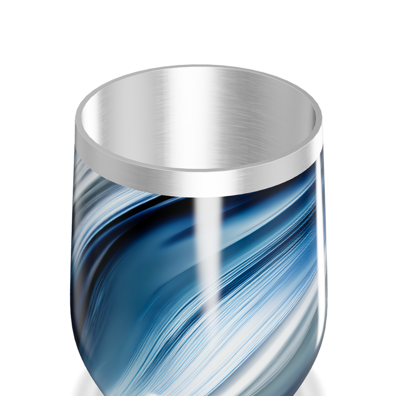 Copo Térmico Slim - Azul Marmorizado