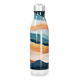 Garrafa Inox - Estampa Ondas Coloridas