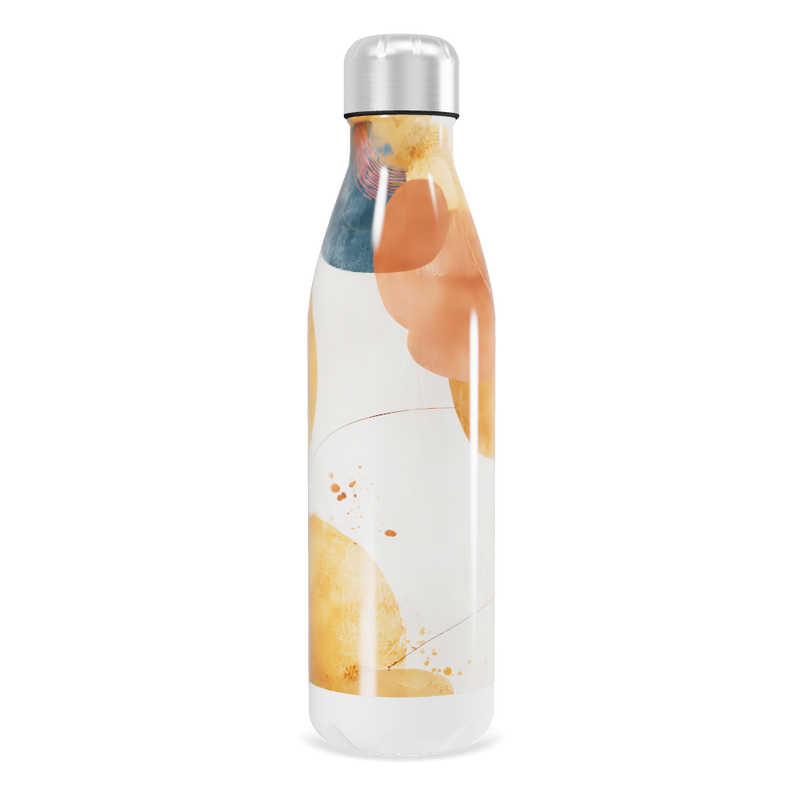Garrafa Inox - Estampa Abstrata Colorida