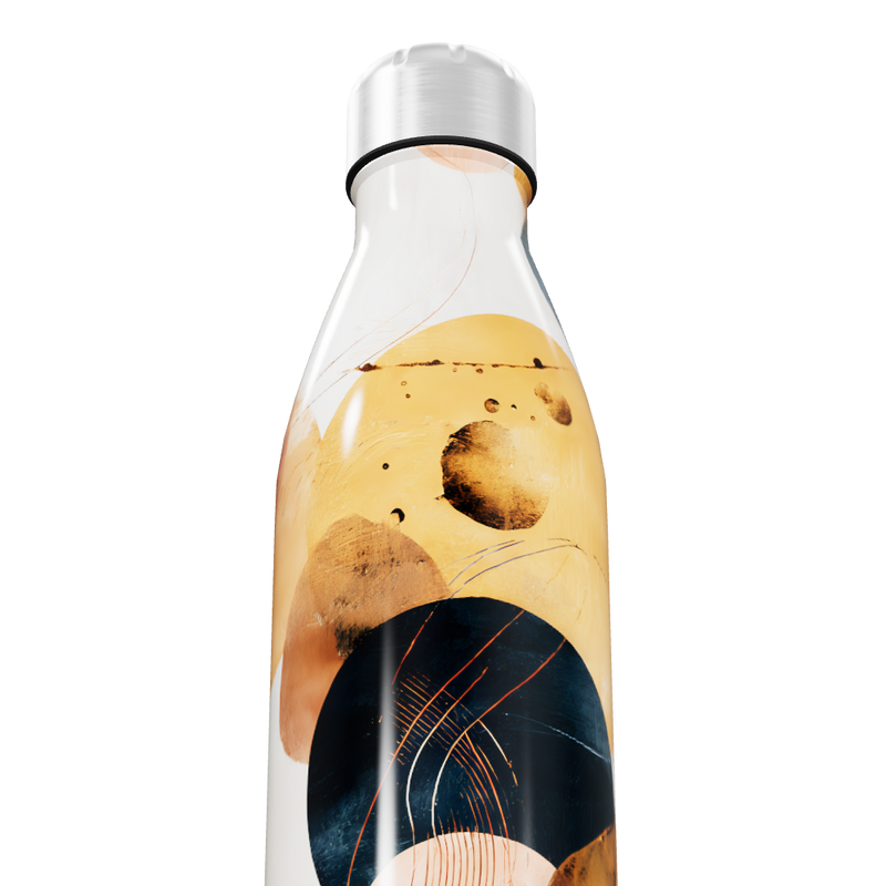 Garrafa Inox - Estampa Abstrata Colorida