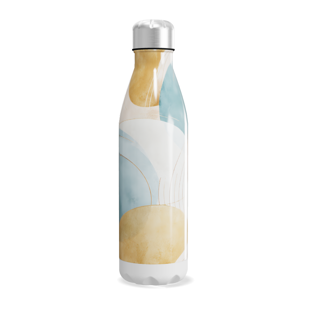 Garrafa Inox - Estampa Pastel Abstrata