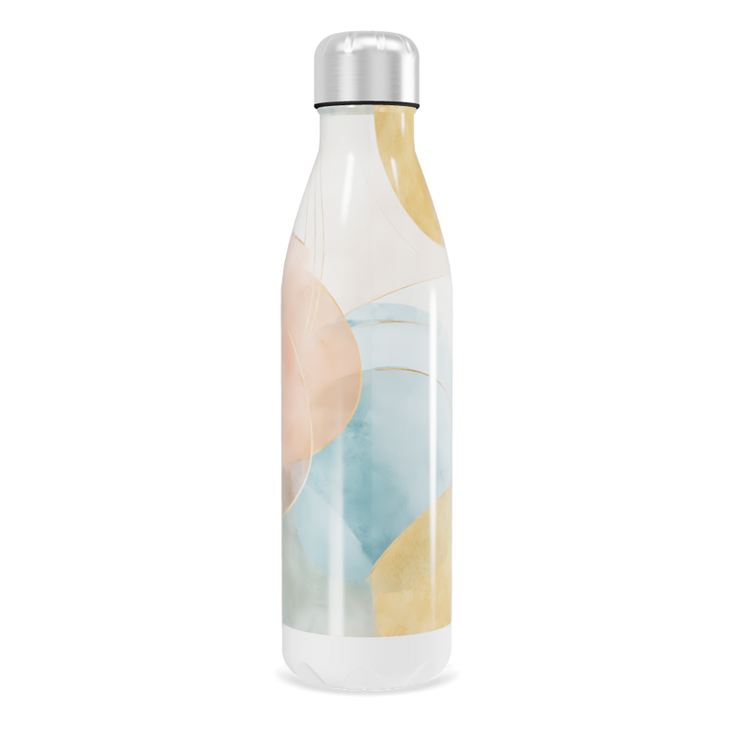 Garrafa Inox - Estampa Pastel Abstrata