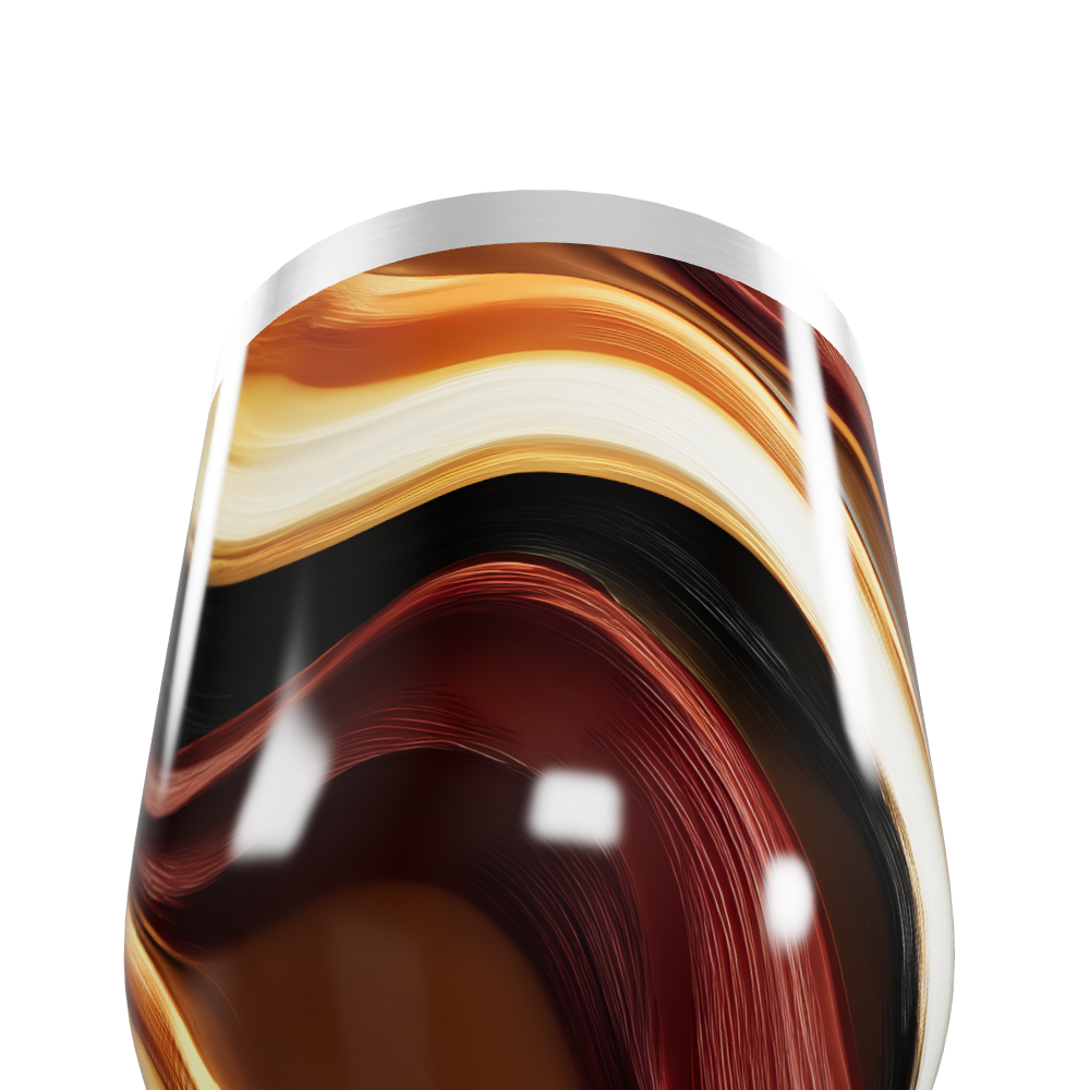 Copo Térmico Slim - Marmorizado Preto e Marrom