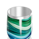 Copo Térmico Slim - Ondas Verde e Azul
