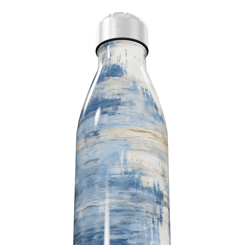 Garrafa Inox - Azul Marmorizada