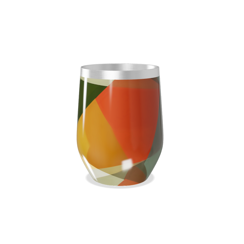 Copo Térmico Slim - Colorido Abstrato Vidro