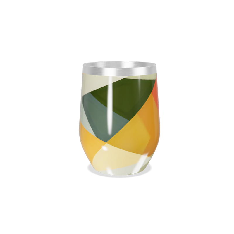 Copo Térmico Slim - Colorido Abstrato Vidro