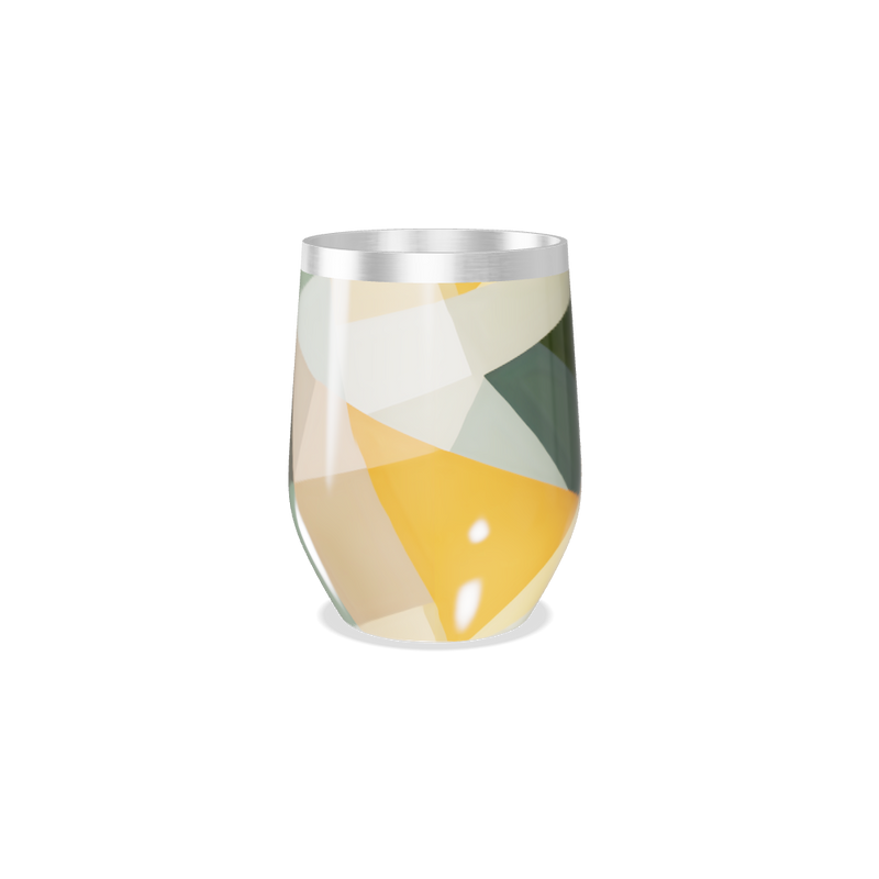 Copo Térmico Slim - Colorido Abstrato Vidro