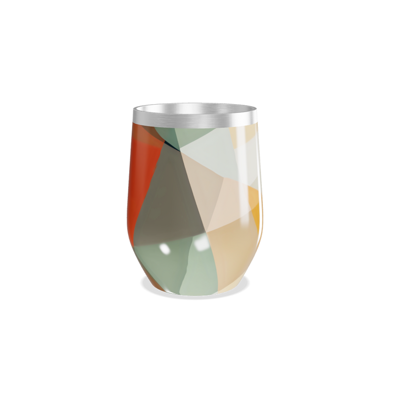 Copo Térmico Slim - Colorido Abstrato Vidro