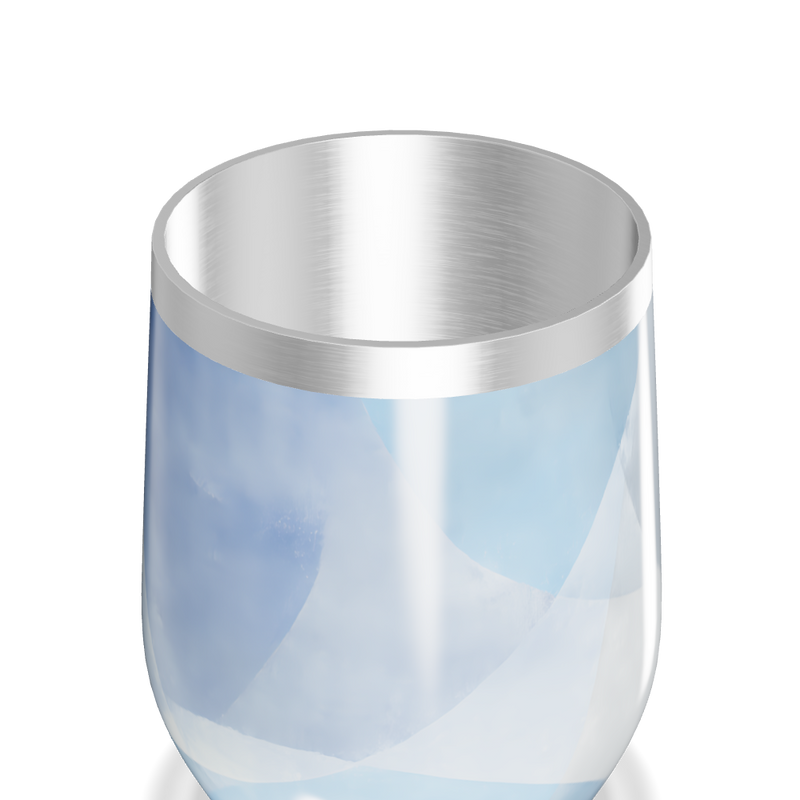 Copo Térmico Slim - Azul Geométrico Inox