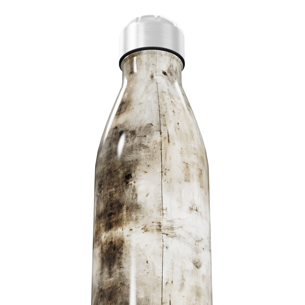 Garrafa Inox - Marmorizada branca
