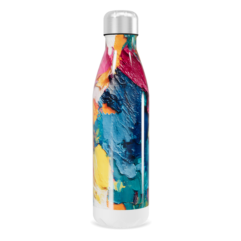 Garrafa Inox - Estampa colorida vibrante