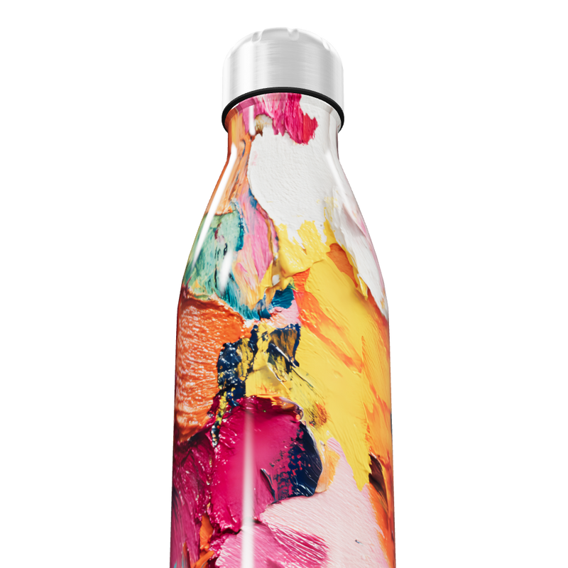 Garrafa Inox - Estampa colorida vibrante