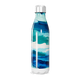 Garrafa Inox - Azul com Estampa Abstrata